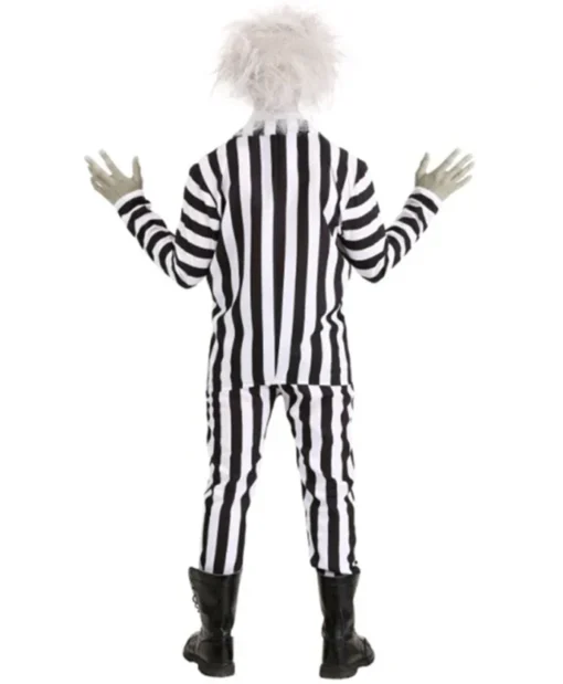 Beetlejuice Adult Zebra Halloween Costume back look