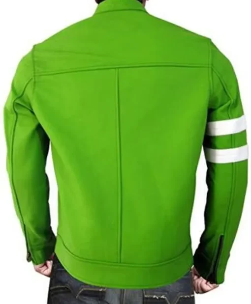 Ben 10 Alien Swarm Ryan Kelley Cafe Racer Leather Jacket