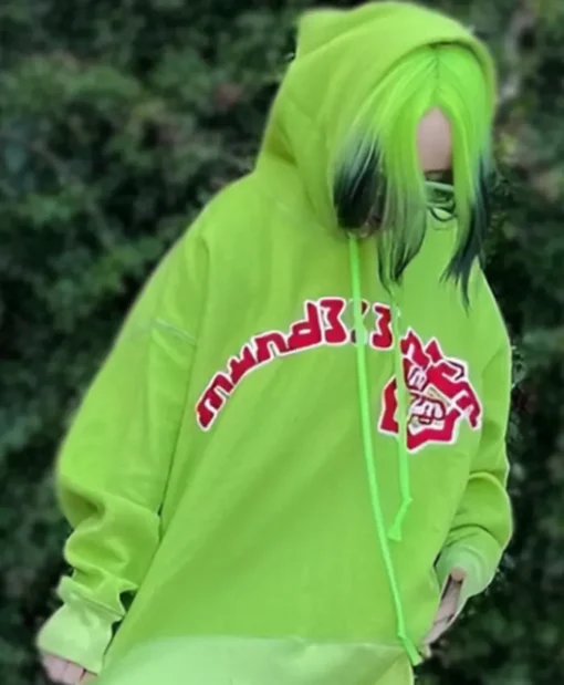 Billie Eilish Green Pullover Hoodie