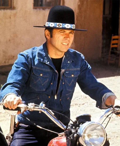 Billy Jack Tom Laughlin Blue Denim Mens Classic Jacket For Sale