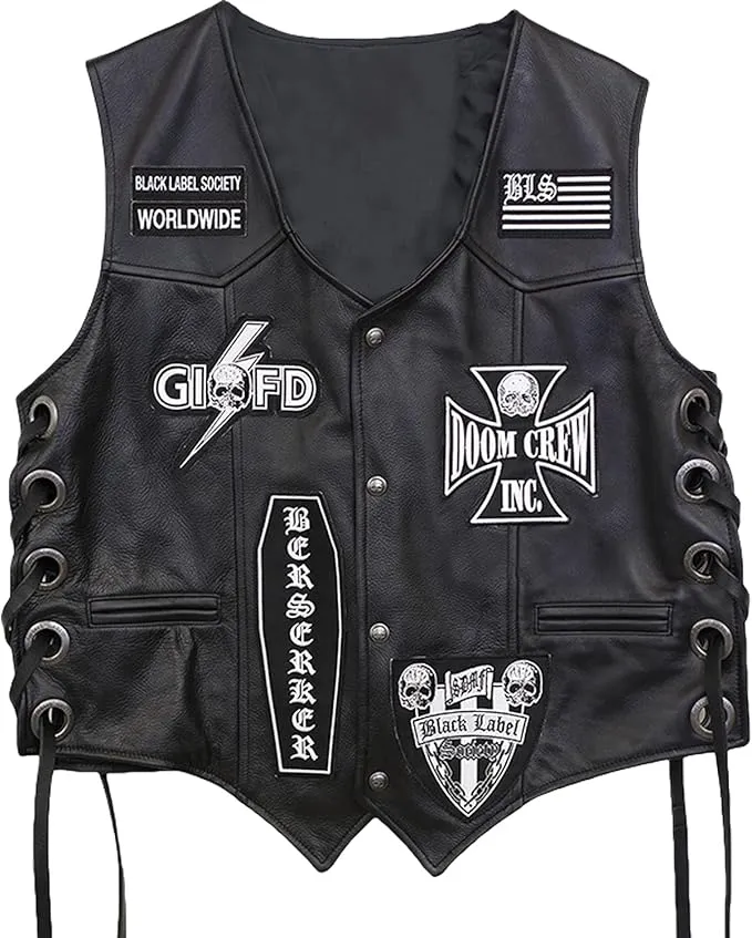 Black Label Society Vest with Patches | LJB