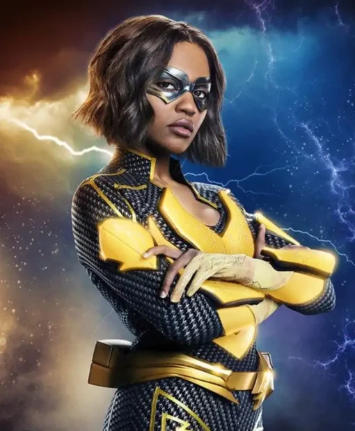 Black Lightning Nafessa Williams Cosplay Leather Jacket