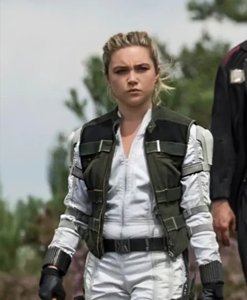 Black Widow Florence Pugh Military Cotton Yelena Belova Green Jacket For Sale