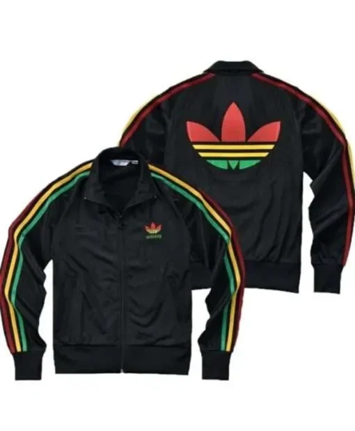 Bob Marley Black Adidas Track Jacket