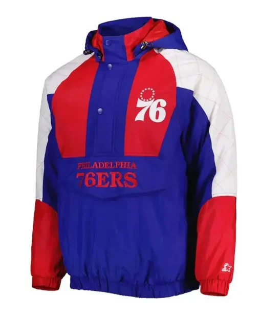 Body Check Philadelphia 76ers Half-Zip Jacket