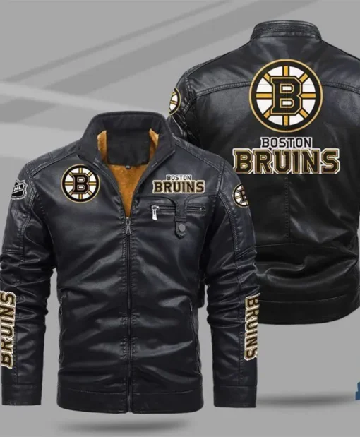 Boston Bruins NHL Team Leather Jacket