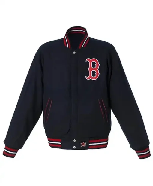 Boston Red Sox Black Letterman Varsity Jacket