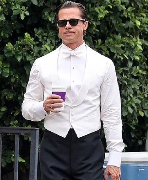 Brad Pitt Babylon White Vest