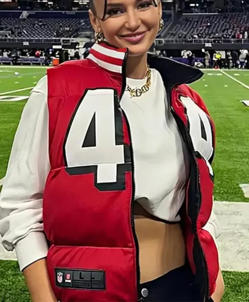 Brittany Mahomes Kristin Juszczyk Red Jacket