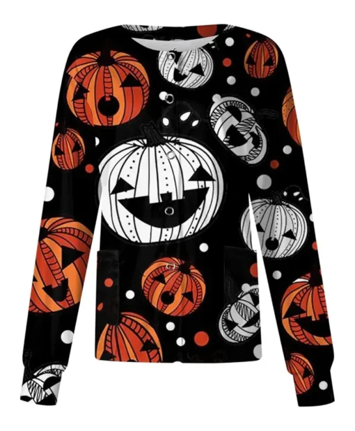 Bubble into the Trouble Halloween Scrub Cotton Jacket