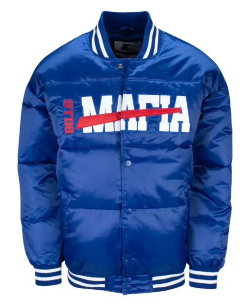 Buffalo Bills Blue Puffer Jacket