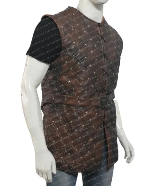 Buy Alexander Ludwig Vikings TV Series Bjorn Ironside Brown Leather Vest