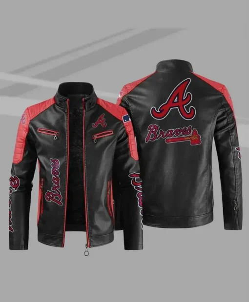 Buy Atlanta Braves MLB Team Leather Jacket For Sale