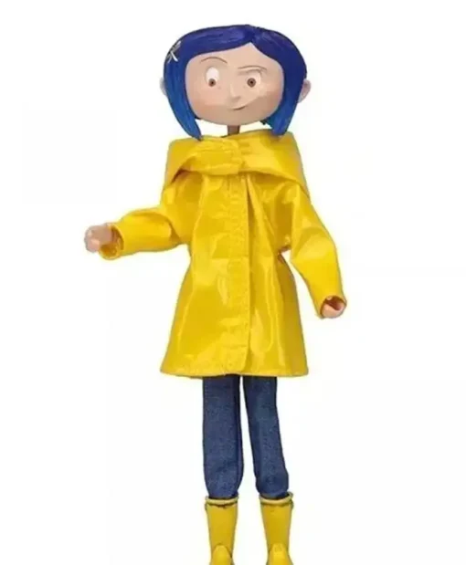 Buy Coraline Yellow Hooded Raincoat For Mens and Womens
