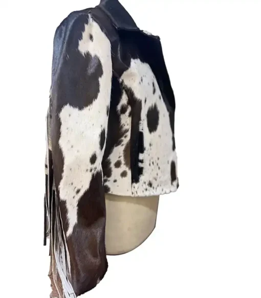 Buy Cowhide Multicolor Leather Fur Jacket For Men And Women