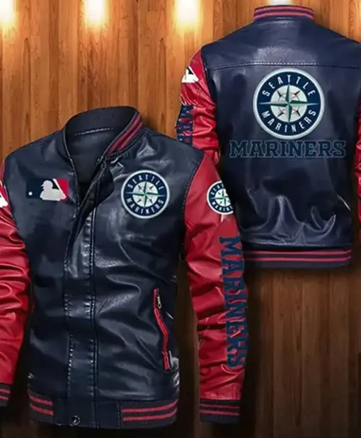 Buy MLB Team Seattle Mariners Leather Jacket