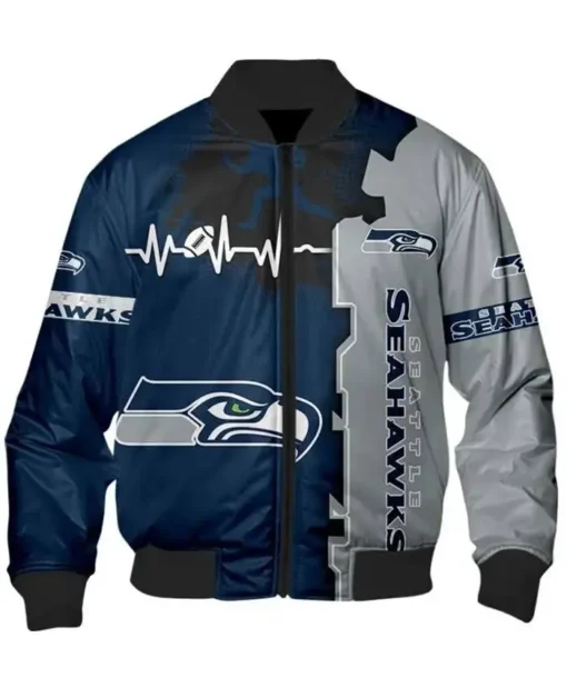 Buy NFL Sim Bayer Seattle Seahawks Vintage Bomber Jacket For Men And Women