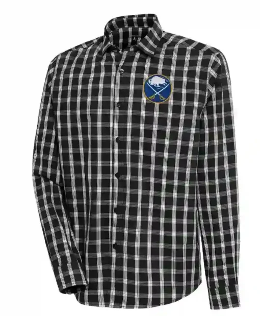 Buy NHL Team Buffalo Sabres Plaid Cotton Shirt For Sale