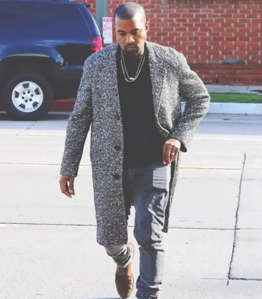 Buy Now Kanye West Saint Laurent Grey Coat For Sale