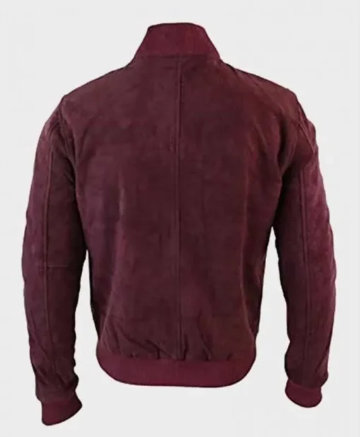 Buy Yahya Abdul-Mateen II Black Mirror Karl Maroon Leather Jacket