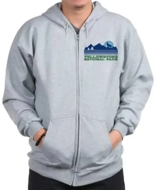 Buy Yellowstone Zip-Up Fleece Hoodie