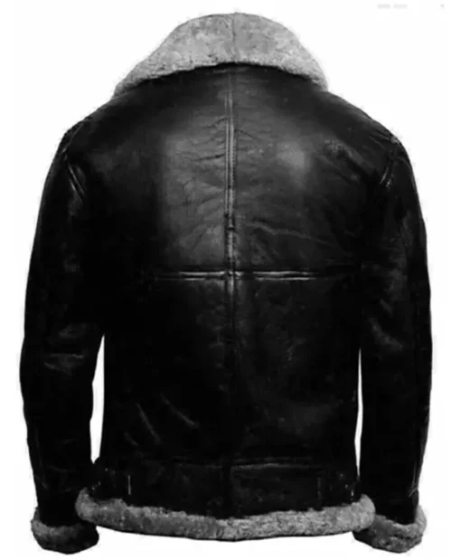 Carl RAF Aviator SF Black Bomber Jacket