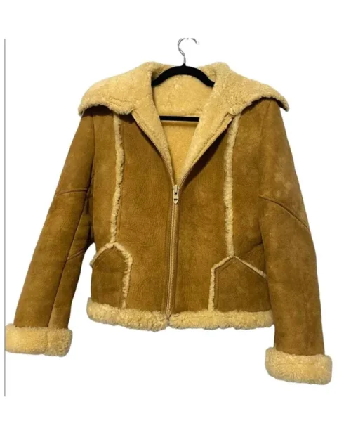 Carla Classic Shearling Genuine Sheepskin Leather Jacket