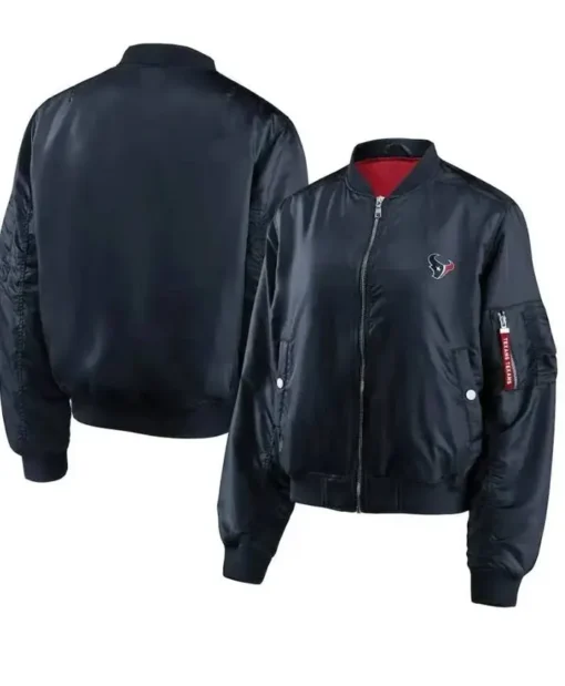 Carlos Houston Texans Full-Zip Bomber Jacket