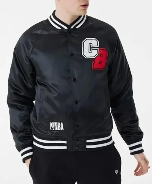 Chicago Bulls NBA Varsity Black Jacket