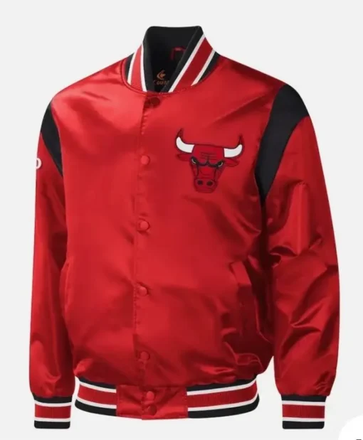 Chicago Bulls Red Varsity Jacket