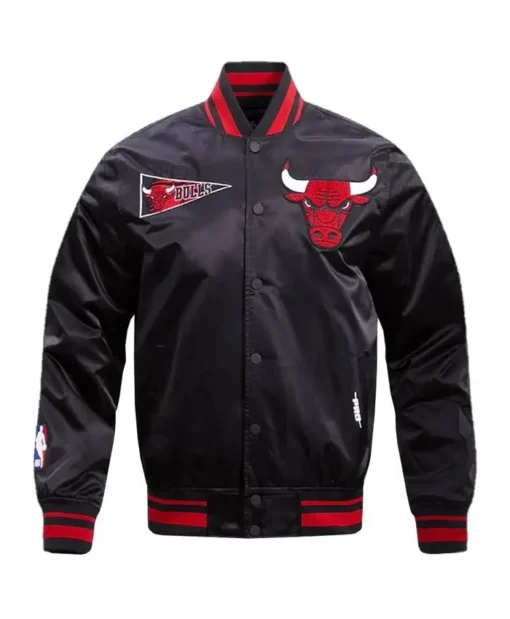 Chicago Bulls Retro Classic Black Jacket Black