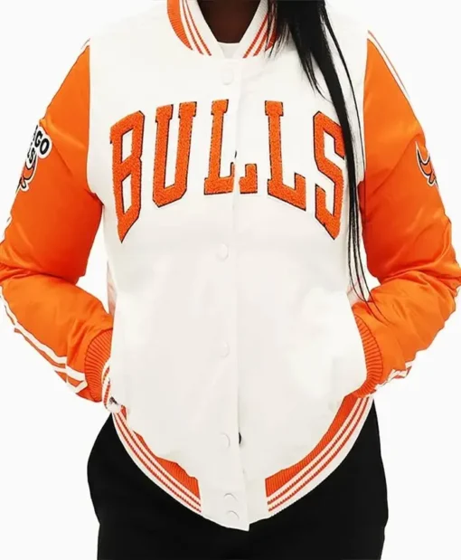 Chicago Bulls Two Tone NBA Varsity Jacket For Sale