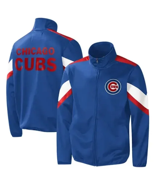 Chicago Cubs Chin Music Blue Track Jacket