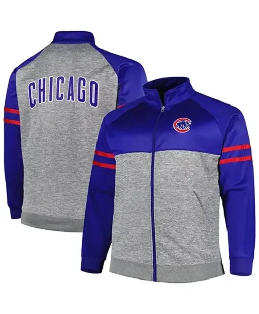 Chicago Cubs Cooperstown Blue Track Jacket