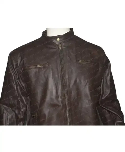 Chicago P D Jason Beghe Hank Voight Brown Leather Jacket