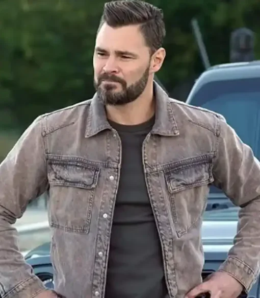 Chicago P.D. S09 EP06 Patrick John Flueger Trucker Jacket