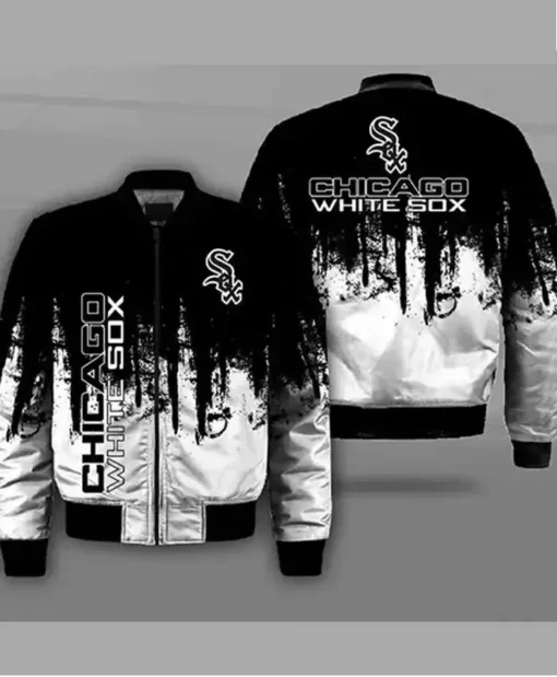 Chicago White Sox 3D Vintage Bomber Jacket