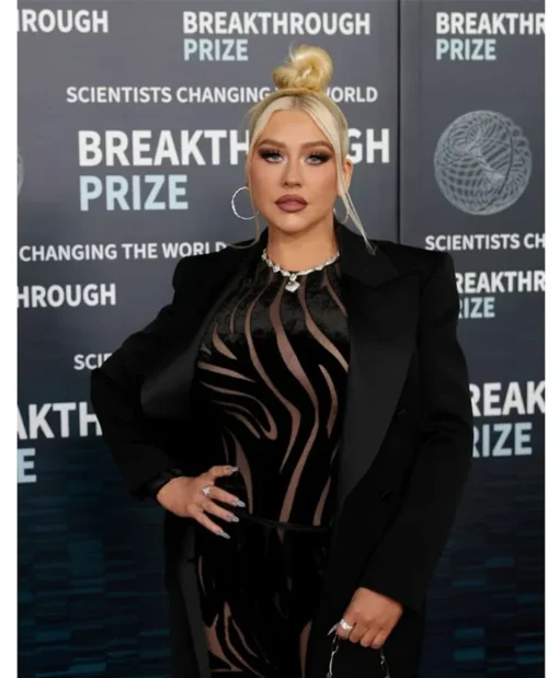 Christina Aguilera 9th Annual Breakthrough Prize Ceremony Coat