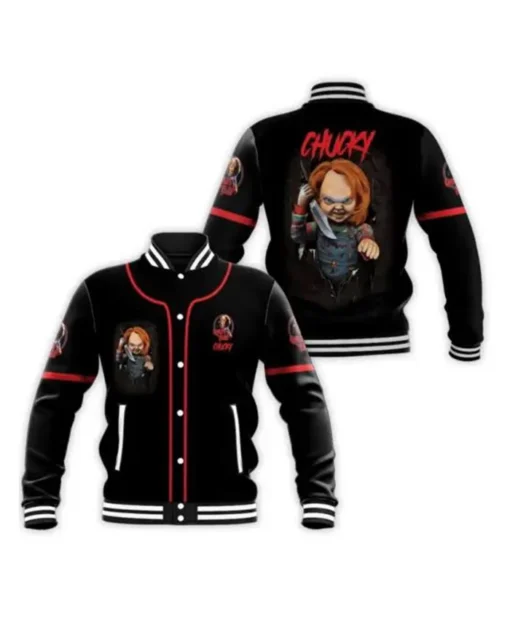 Chucky Unisex Varsity Bomber Jacket For Unisex