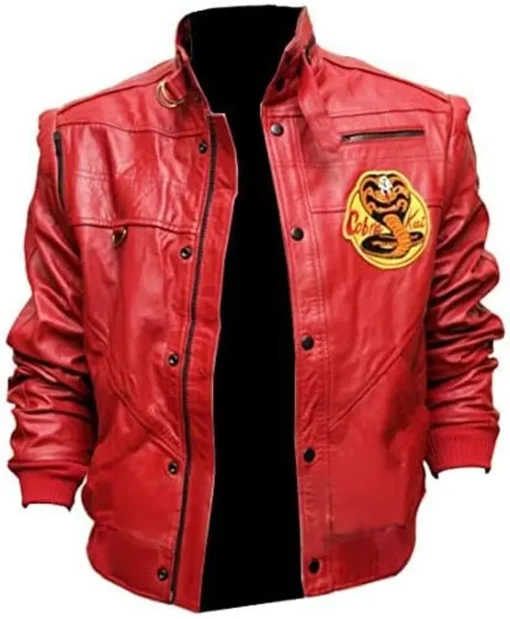 Cobra Kai Johnny Lawrence Red Plain Without Logo Jacket