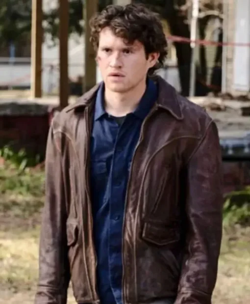 Corey Campbell Halloween Ends Brown Leather Jacket