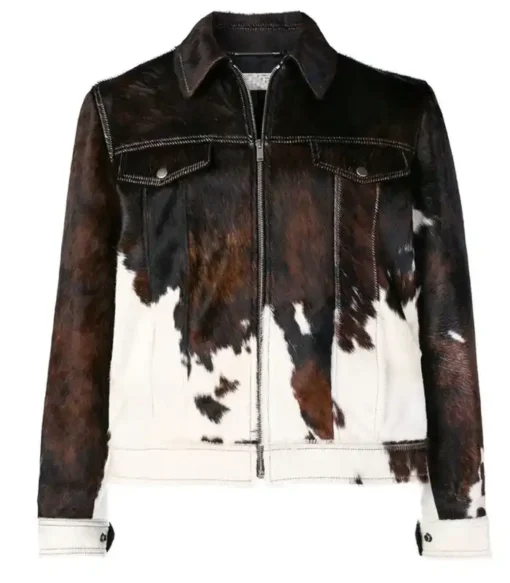 Cowhide Multicolor Fur Jacket