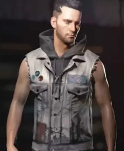 CyberPunk 2077 Real Leather Grey Vest