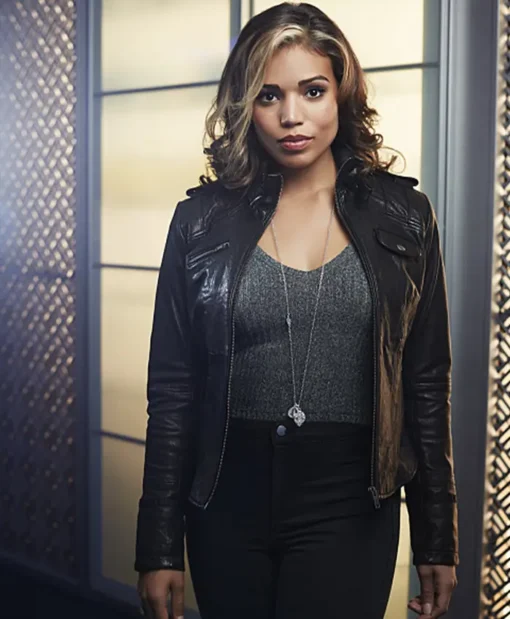 DCs Legends of Tomorrow Ciara Renée Black Leather Jacket