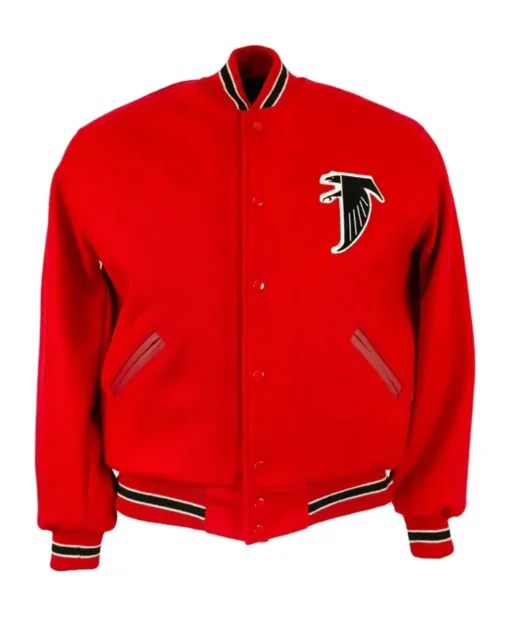 Daniel Atlanta Falcons 1967 Red Varsity Jacket