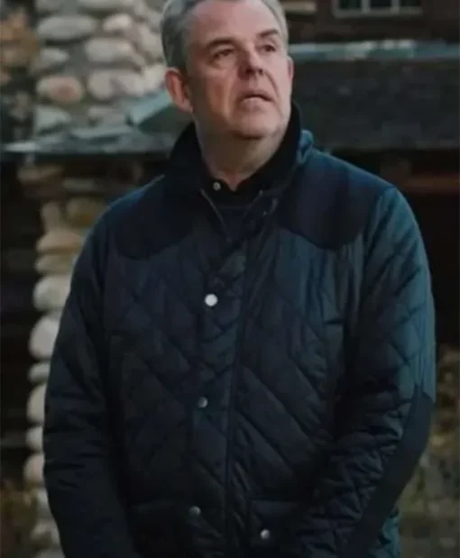 Danny Huston Yellowstone Navy Blue Jacket