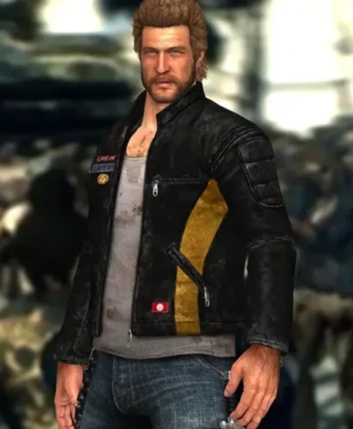 Dead Rising 3 Chuck Greene Leather Black Jacket