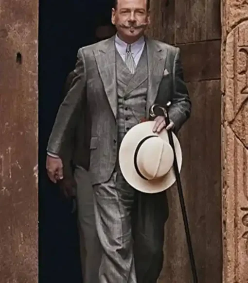 Death on the Nile Kenneth Branagh Grey Suit