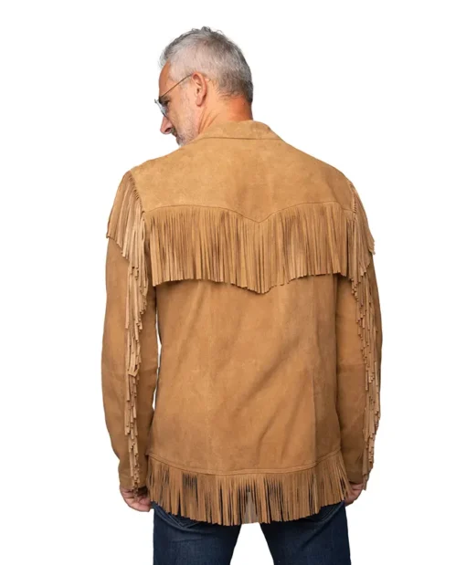 Dennis Hopper Easy Rider Suede Leather Brown Color Jacket