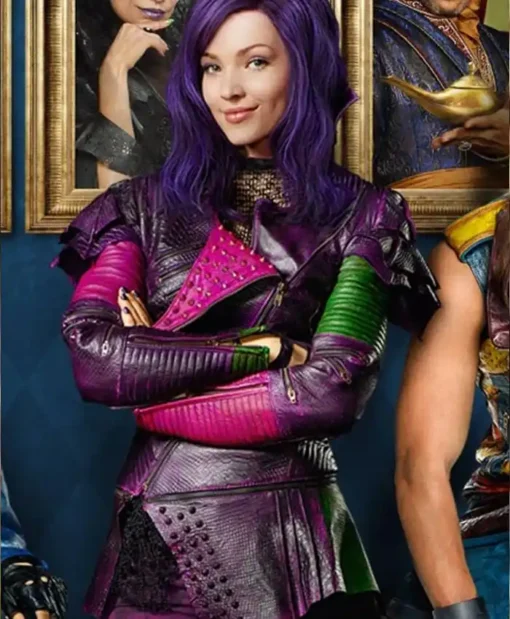 Descendants Dove Cameron Costume Real Leather Jacket